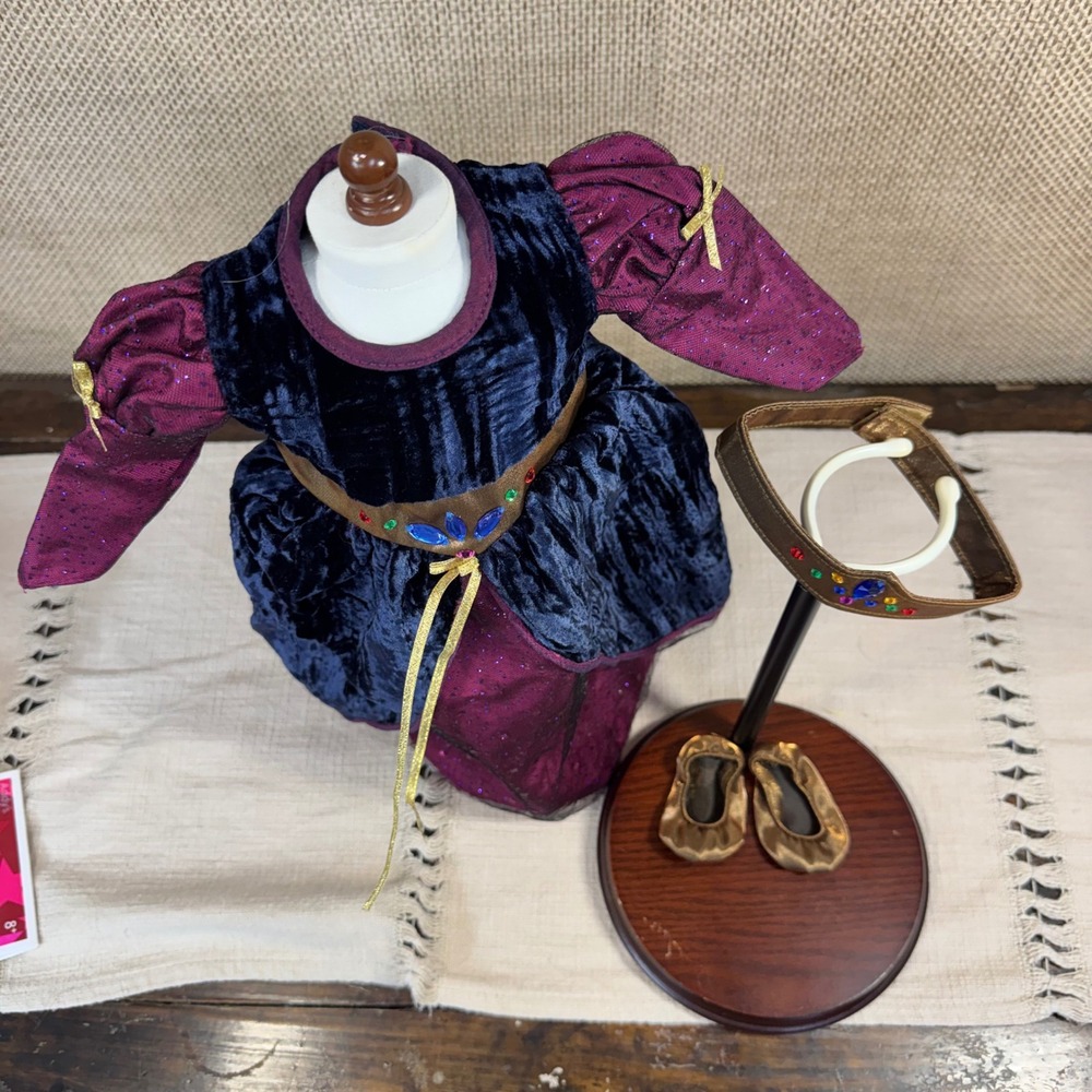 American Girl Doll of Today Medieval Princess Outfit Gown Crown Shoes 18 Inch